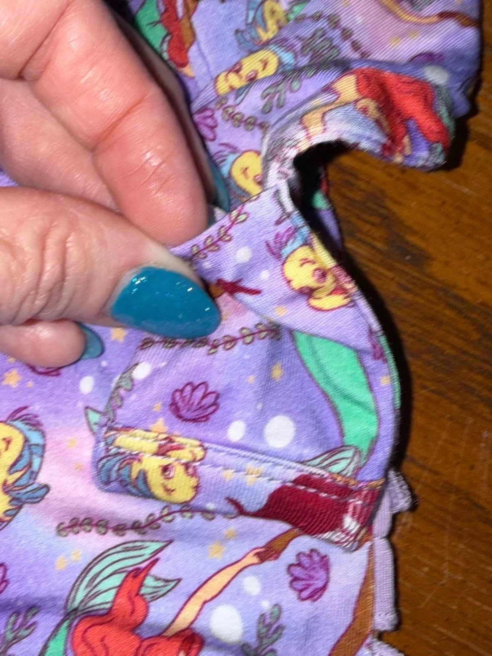 Little Snuggles Baby Girls Size 0-3 months Ariel Bamboo Zippy Sleeper New NWOT